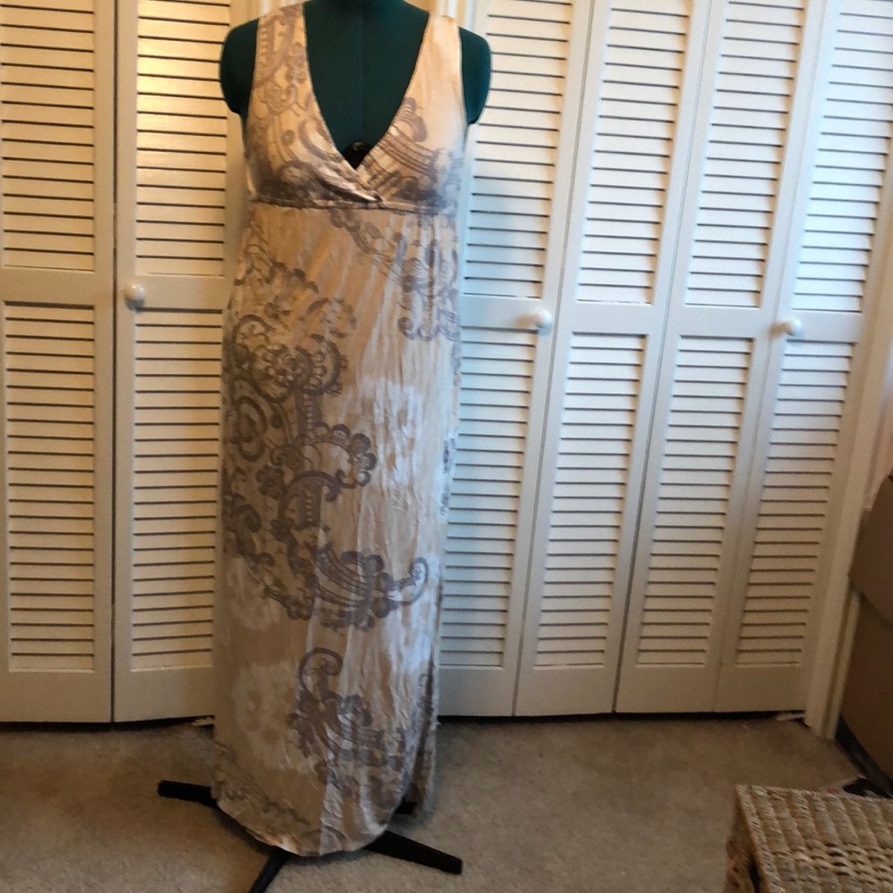 Printed cotton maxi dress